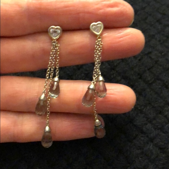 ❤️Diamond heart earrings - Picture 7 of 11